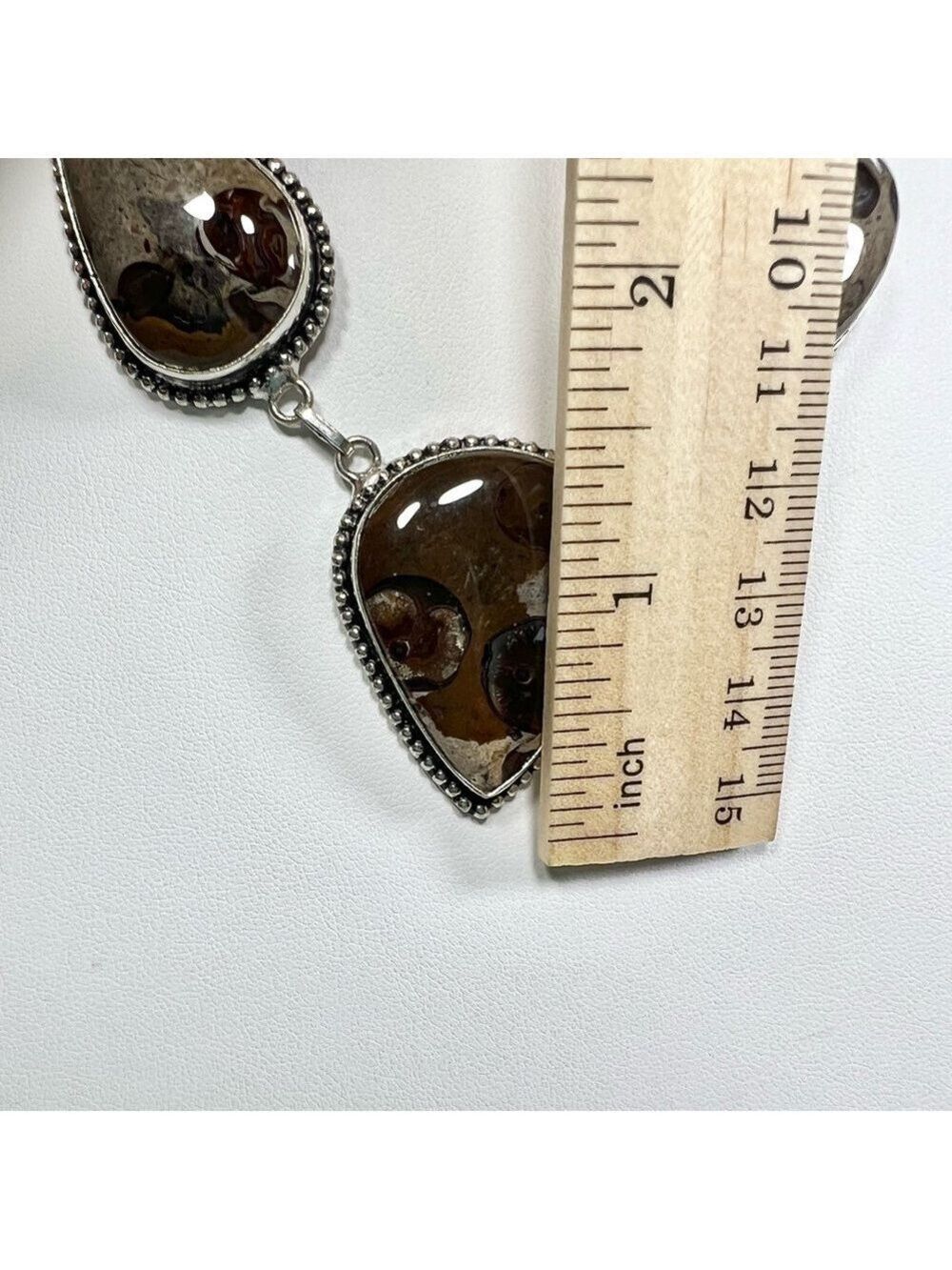 Coffe Bean Jasper 925 Gemstone Necklace & Bracelet - Picture 3 of 8
